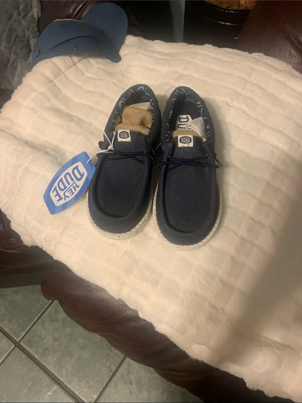 Hey Dude Kids Navy Slip-On Casual Sneakers